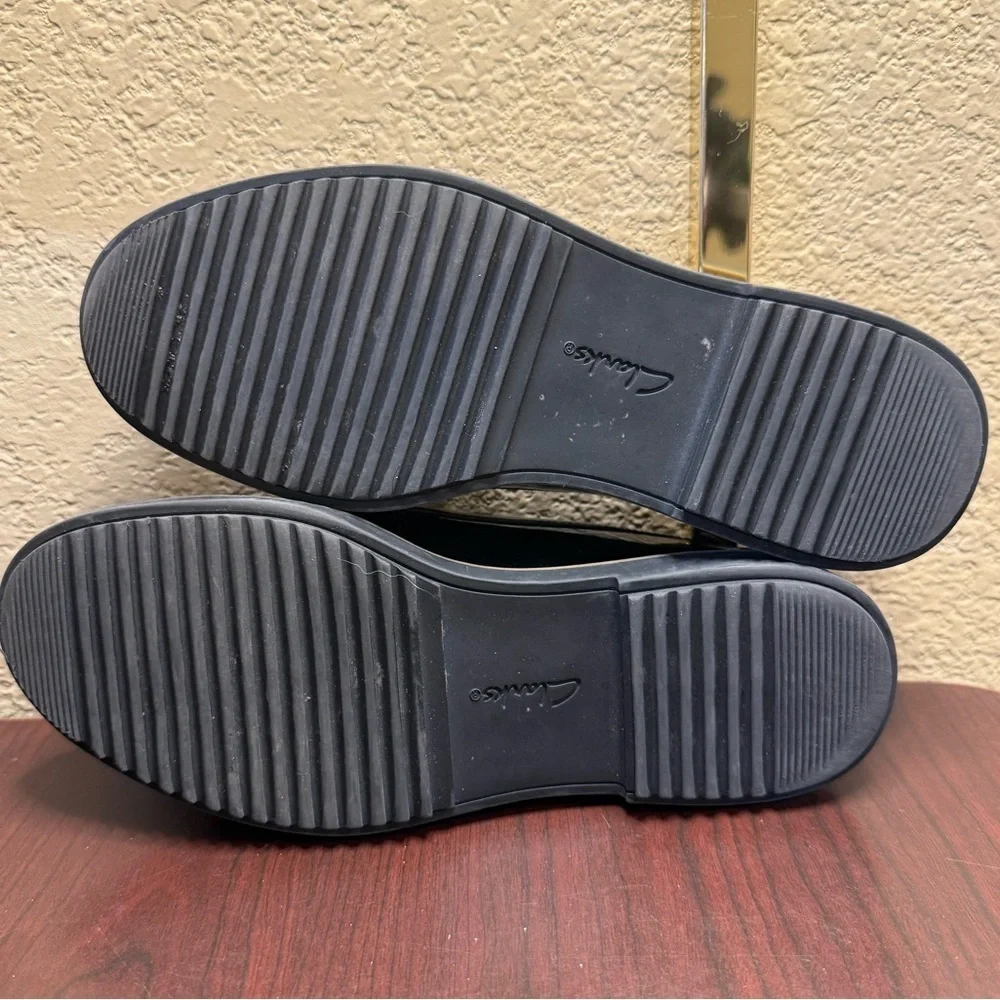 Clarks Black Patent Leather Flats